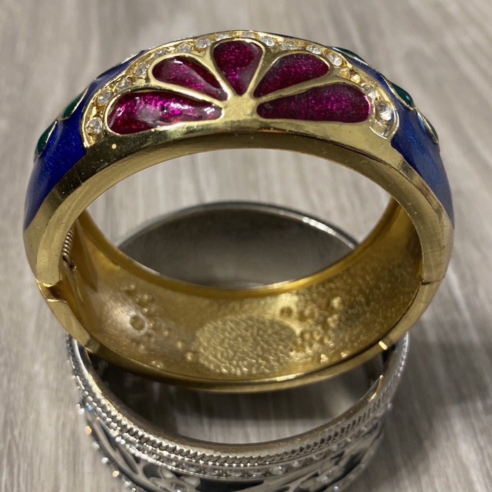 Gold color bangle bracelet